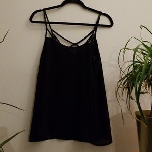 Beaded black tank